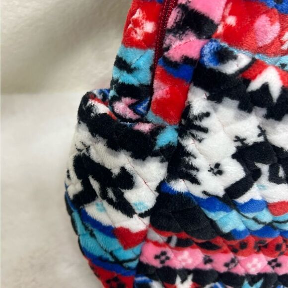 Vera Bradley Nordic Stripe Reindeer Soft Plush Fleece Mini Backpack New - Picture 8 of 11